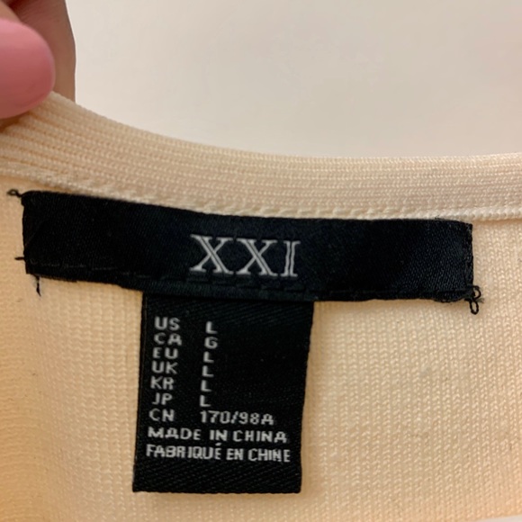 Forever 21 white & gold bodycon dress - Picture 6 of 6